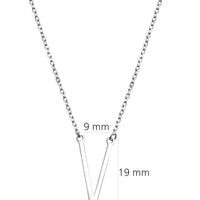 V Halskette in 925 Silber