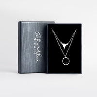 Dreieck Halskette in 925 Silber