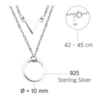 Dreieck Halskette in 925 Silber