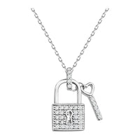 Schloss Halskette in 925 Silber