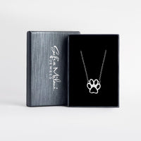 Pfote Halskette in 925 Silber