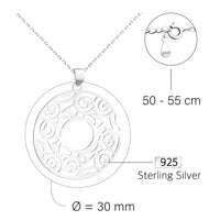 Ornament Halskette in 925 Silber