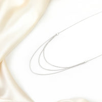 Layer Halskette in 925 Silber