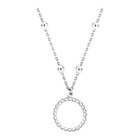 Kreis Halskette in 925 Silber