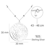 Ornament Halskette in 925 Silber