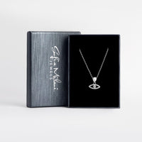 Auge Halskette in 925 Silber