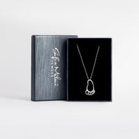 Fuß Halskette in 925 Silber