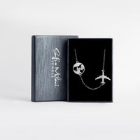 Welt Halskette in 925 Silber