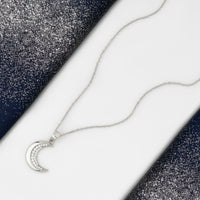 Mond Halskette in 925 Silber