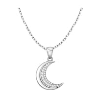 Mond Halskette in 925 Silber