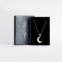 Mond Halskette in 925 Silber