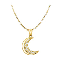Mond Halskette in 925 Silber
