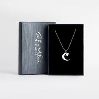 Mond Halskette in 925 Silber
