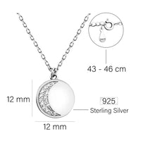 Mond Halskette in 925 Silber