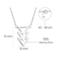 Dreieck Halskette in 925 Silber