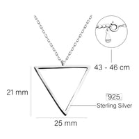 Dreieck Halskette in 925 Silber