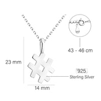 Puzzle Halskette in 925 Silber