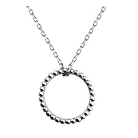 Kreis Halskette in 925 Silber