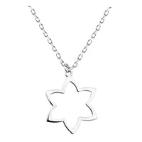 Blume Halskette in 925 Silber