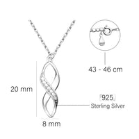 Verdreht Halskette in 925 Silber