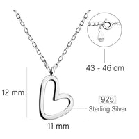 Herz Halskette in 925 Silber