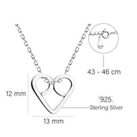 Herz Halskette in 925 Silber