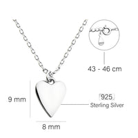 Herz Halskette in 925 Silber