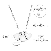 Herz Halskette in 925 Silber