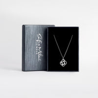Knoten Halskette in 925 Silber