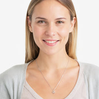 Knoten Halskette in 925 Silber