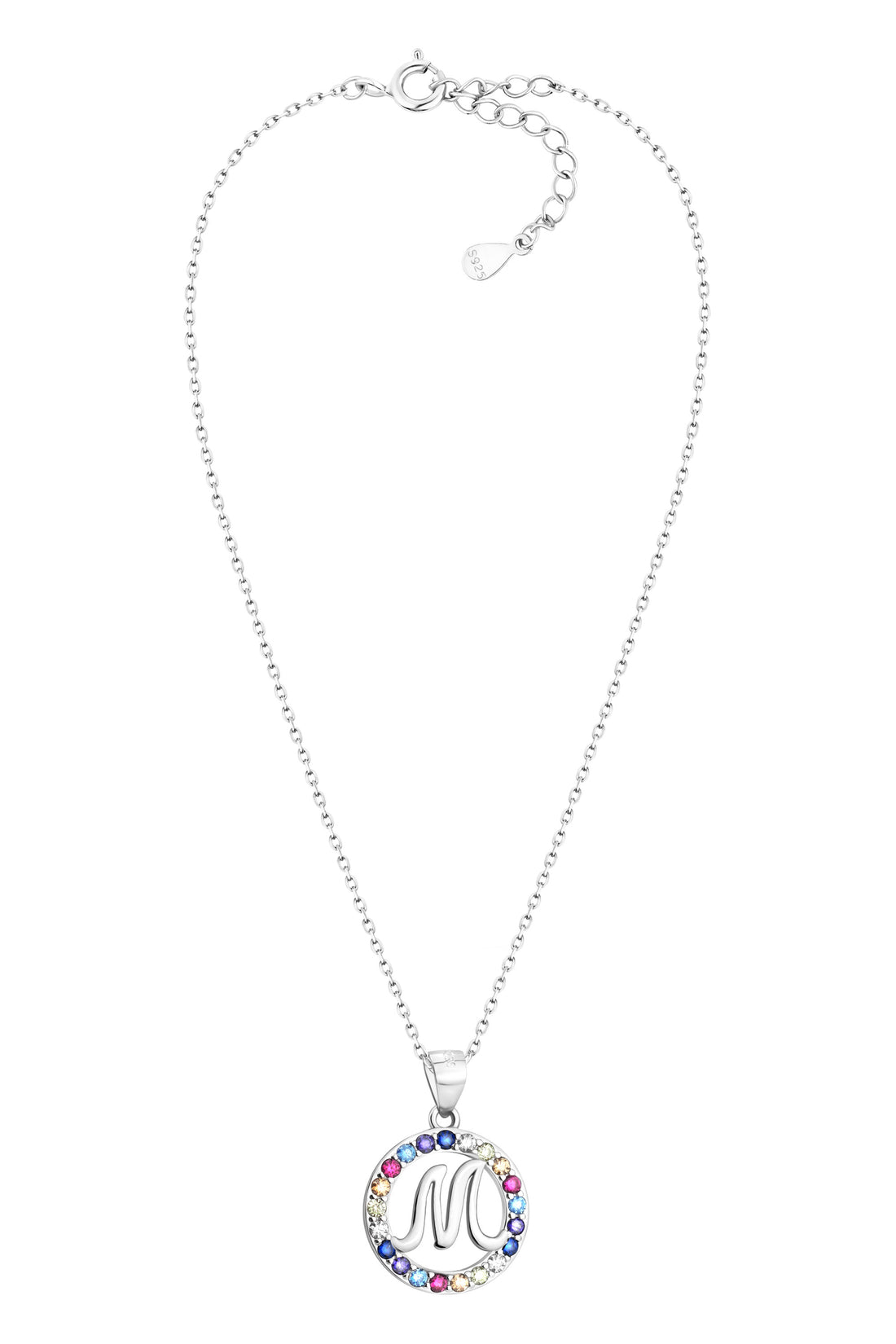 Vollansicht von Buchstabe M Halskette in 925 Silber von Sofia Milani - N0526