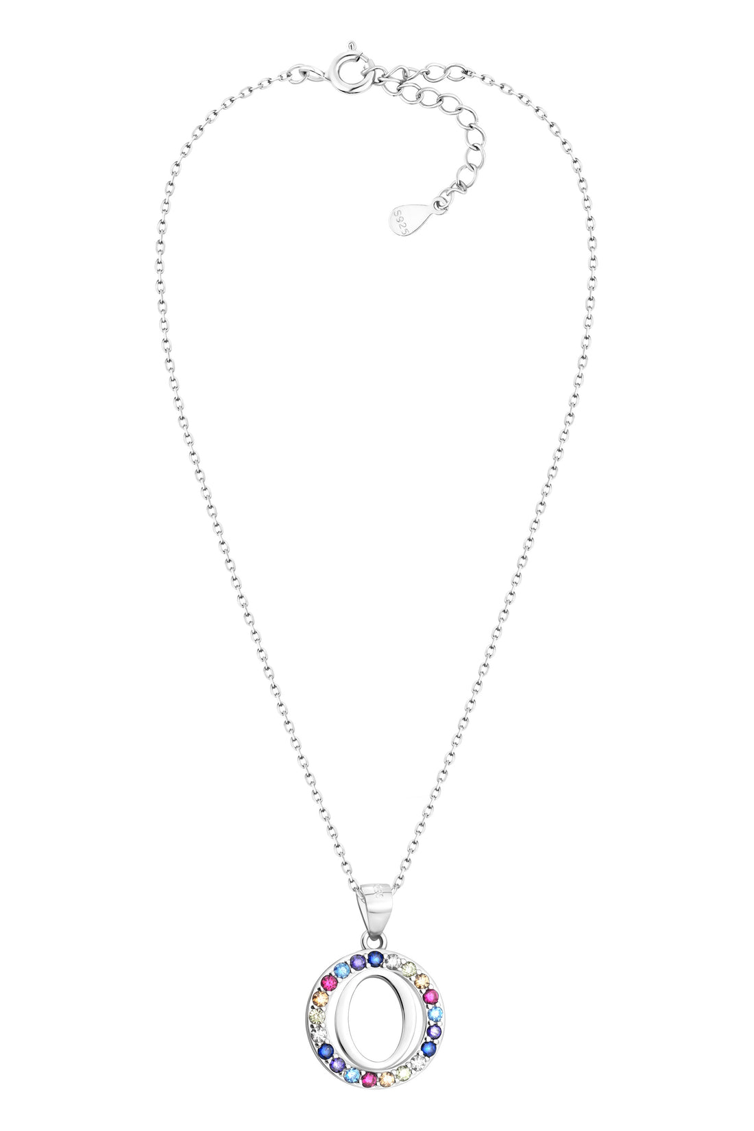 Vollansicht von Buchstabe O Halskette in 925 Silber von Sofia Milani - N0528