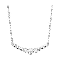 Hauptansicht von Kugel Zirkonia Halskette in 925 Silber von Sofia Milani - N0542