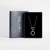Boxansicht von Kreis Halskette in 925 Silber von Sofia Milani - N0554