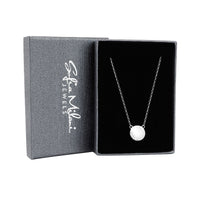Boxansicht von Kreis Halskette in 925 Silber von Sofia Milani - N0562