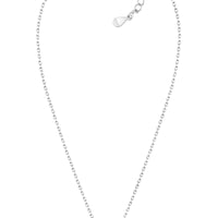 Vollansicht von Kreis Kleeblatt Halskette in 925 Silber von Sofia Milani - N0566