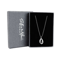Boxansicht von Oval Halskette in 925 Silber von Sofia Milani - N0606