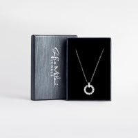 Boxansicht von Kreis Halskette in 925 Silber von Sofia Milani - N0612