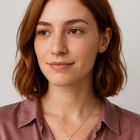 Modelansicht von Kreis Halskette in 925 Silber von Sofia Milani - N0612