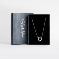 Boxansicht von Herz Halskette in 925 Silber von Sofia Milani - N0626