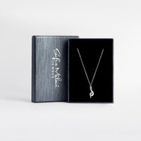 Boxansicht von Violinschlüssel Halskette in 925 Silber von Sofia Milani - N0630