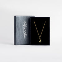 Boxansicht von Violinschlüssel Halskette in 925 Silber von Sofia Milani - N0631