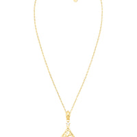 Vollansicht von Blatt Blumen Halskette in 925 Silber von Sofia Milani - N0647