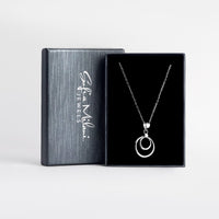 Boxansicht von Kreise Halskette in 925 Silber von Sofia Milani - N0660