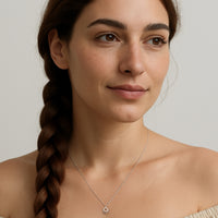 Modelansicht von Kreis Halskette in 925 Silber von Sofia Milani - N0668