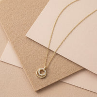 CloseUp Ansicht von Kreis Halskette in 925 Silber von Sofia Milani - N0669