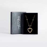 Boxansicht von Herz Kugel Halskette in 925 Silber von Sofia Milani - N0695
