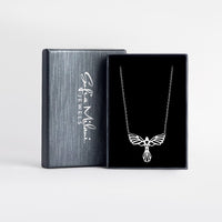 Boxansicht von Schutzengel Halskette in 925 Silber von Sofia Milani - N0708