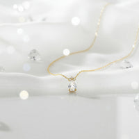 CloseUp Ansicht von Zirkonia Halskette in 925 Silber von Sofia Milani - N0747