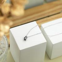 CloseUp Ansicht von Zirkonia Halskette in 925 Silber von Sofia Milani - N0748